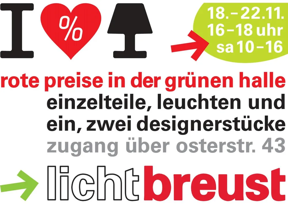 Rote Preise in der grünen Halle – leuchtblog lichtbreust